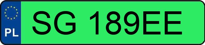 Numer rejestracyjny SG 189EE posiada BMW - SG189EE Numer rejestracyjny SG 189EE posiada BMW - SG189EE