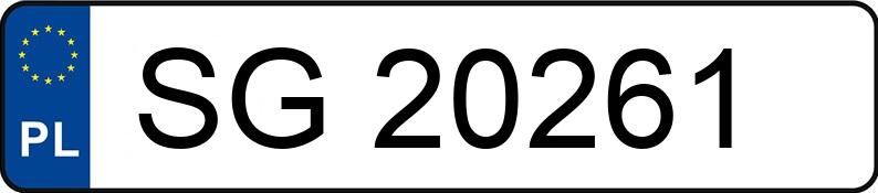 Numer rejestracyjny SG 20261 posiada NISSAN  - SG20261