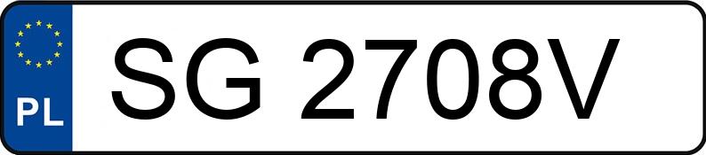 Numer rejestracyjny SG 2708V posiada VOLKSWAGEN PASSAT - SG2708V