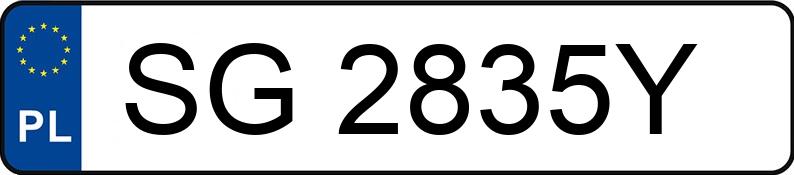 Numer rejestracyjny SG 2835Y posiada FIAT CROMA - SG2835Y