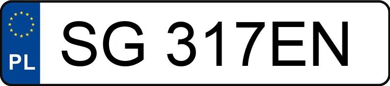 Numer rejestracyjny SG 317EN posiada PEUGEOT 308 - SG317EN