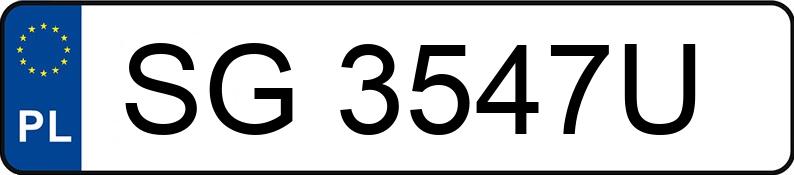 Numer rejestracyjny SG 3547U posiada SKODA OCTAVIA - SG3547U