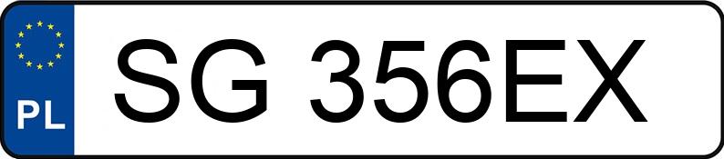 Numer rejestracyjny SG 356EX posiada BMW 330E - SG356EX
