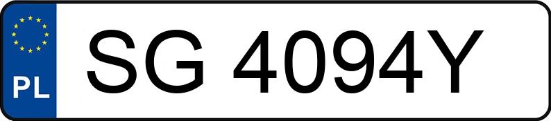 Numer rejestracyjny SG 4094Y posiada MERCEDES-BENZ CLK 200 Kompressor Kat. MR`02 E3 209 Avantgarde - SG4094Y