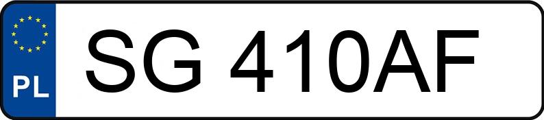 Numer rejestracyjny SG 410AF posiada FIAT SEICENTO VAN - SG410AF