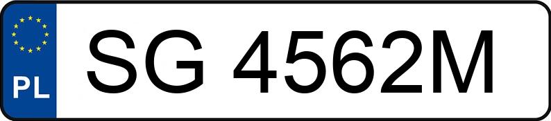 Numer rejestracyjny SG 4562M posiada OPEL CORSA - SG4562M Numer rejestracyjny SG 4562M posiada OPEL CORSA - SG4562M