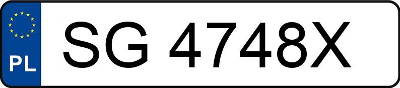 Numer rejestracyjny SG 4748X posiada BMW 320i Cabrio Kat. E36 320i Cabrio Kat. E36 - SG4748X