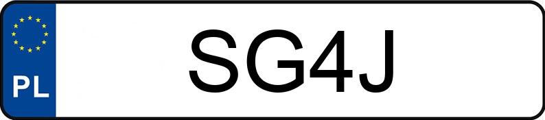 Numer rejestracyjny SG 4J posiada FORD MUSTANG 3.7 V6 COUPE - SG4J