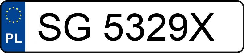 Numer rejestracyjny SG 5329X posiada FORD Focus 1.8 MR`05 E4 Trend - SG5329X Numer rejestracyjny SG 5329X posiada FORD Focus 1.8 MR`05 E4 Trend - SG5329X