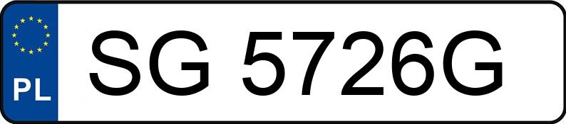 Numer rejestracyjny SG 5726G posiada CITROEN JUMPY 1.6 HDI - SG5726G