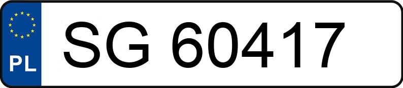 Numer rejestracyjny SG 60417 posiada SKODA Fabia 1.4 MR`99 E3 Fresh - SG60417