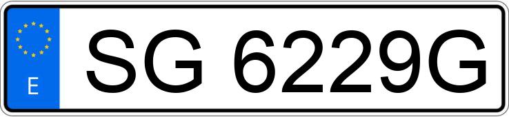 Numer rejestracyjny SG6229G posiada BMW SERIE 5