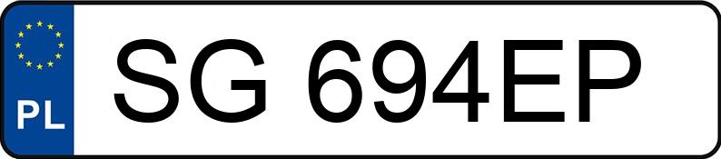 Numer rejestracyjny SG 694EP posiada MERCEDES-BENZ CLS 350 - SG694EP