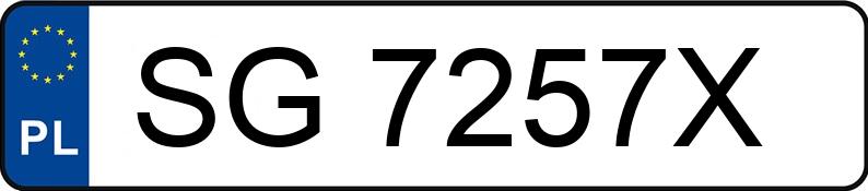 Numer rejestracyjny SG 7257X posiada MERCEDES-BENZ E 200 CGI - SG7257X