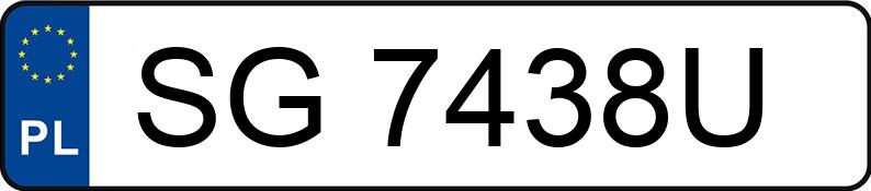 Numer rejestracyjny SG 7438U posiada SKODA SUPERB - SG7438U