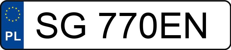 Numer rejestracyjny SG 770EN posiada BMW 316 - SG770EN
