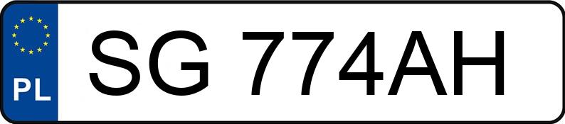 Numer rejestracyjny SG 774AH posiada HONDA ACCORD - SG774AH