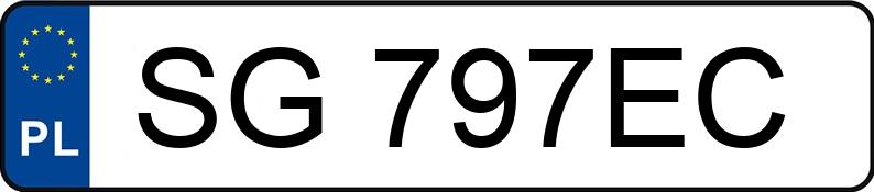 Numer rejestracyjny SG 797EC posiada VOLKSWAGEN PASSAT - SG797EC