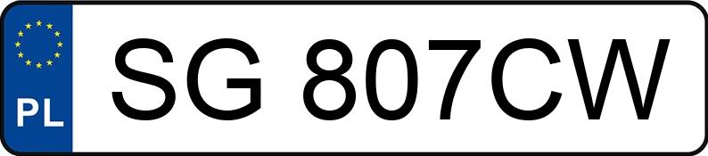Numer rejestracyjny SG 807CW posiada AUDI A3 - SG807CW Numer rejestracyjny SG 807CW posiada AUDI A3 - SG807CW