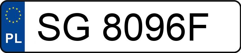 Numer rejestracyjny SG 8096F posiada DAEWOO MATIZ - SG8096F