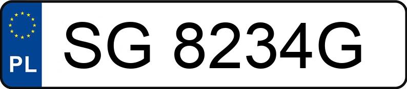 Numer rejestracyjny SG 8234G posiada BMW 520 I - SG8234G