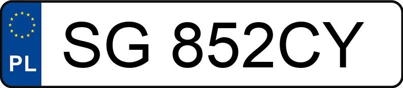 Numer rejestracyjny SG 852CY posiada AUDI A4 LIMOUSINE - SG852CY Numer rejestracyjny SG 852CY posiada AUDI A4 LIMOUSINE - SG852CY