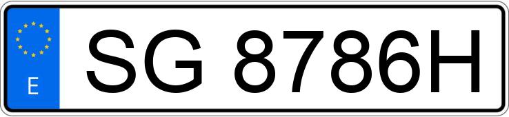 Numer rejestracyjny SG8786H posiada OPEL FRONTERA