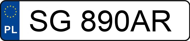 Numer rejestracyjny SG 890AR posiada HYUNDAI TUCSON - SG890AR