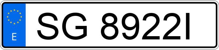 Numer rejestracyjny SG8922I posiada SEAT TOLEDO