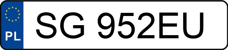 Numer rejestracyjny SG 952EU posiada MERCEDES-BENZ CLS 320 CDI - SG952EU