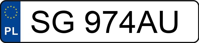 Numer rejestracyjny SG 974AU posiada SEAT LEON - SG974AU Numer rejestracyjny SG 974AU posiada SEAT LEON - SG974AU