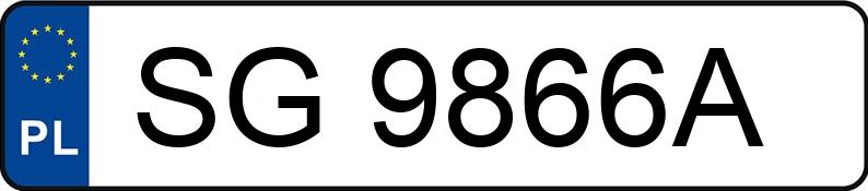 Numer rejestracyjny SG 9866A posiada OPEL Astra II 1.7 DTI MR`98 Comfort - SG9866A