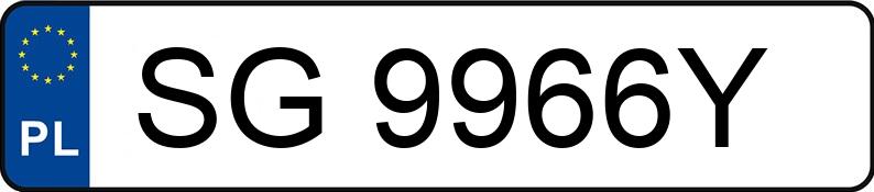 Numer rejestracyjny SG 9966Y posiada CITROEN C5 - SG9966Y