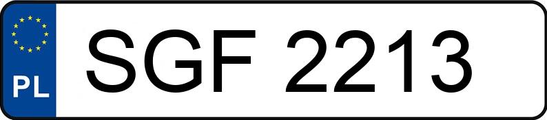 Numer rejestracyjny SGF 2213 posiada TRABANT 601 - SGF2213