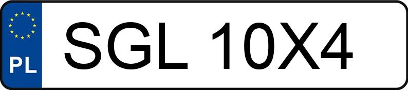 Numer rejestracyjny SGL 10X4 posiada VOLKSWAGEN Passat B6 2.0 TDI MR`05 E4 Sportline DSG - SGL10X4