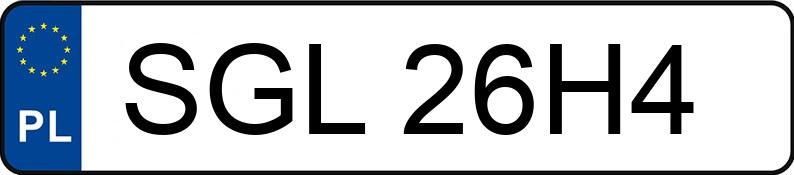 Numer rejestracyjny SGL 26H4 posiada BMW 316 - SGL26H4 Numer rejestracyjny SGL 26H4 posiada BMW 316 - SGL26H4