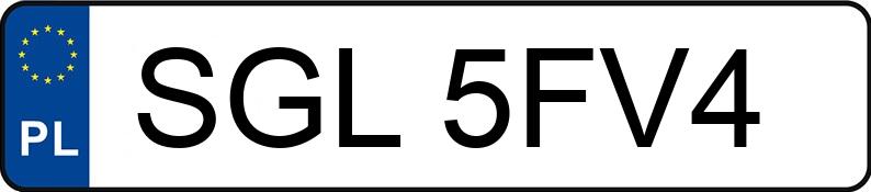 Numer rejestracyjny SGL 5FV4 posiada PEUGEOT 607 - SGL5FV4