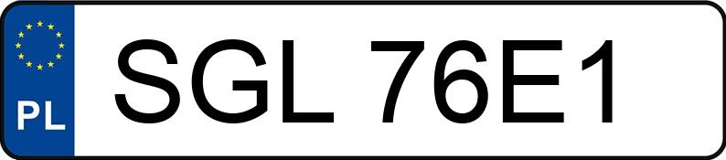 Numer rejestracyjny SGL 76E1 posiada RENAULT CLIO - SGL76E1