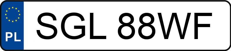 Numer rejestracyjny SGL 88WF posiada BMW 318i Kat. E36 s - SGL88WF