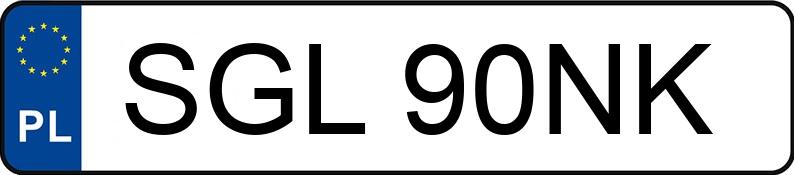 Numer rejestracyjny SGL 90NK posiada FSO Polonez Truck MR`93 2.3t 1.6 GLI DC - SGL90NK