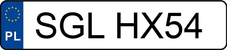 Numer rejestracyjny SGL HX54 posiada BMW 530 Diesel Kat. MR`01 E39 530 Diesel Kat. MR`01 E39 - SGLHX54