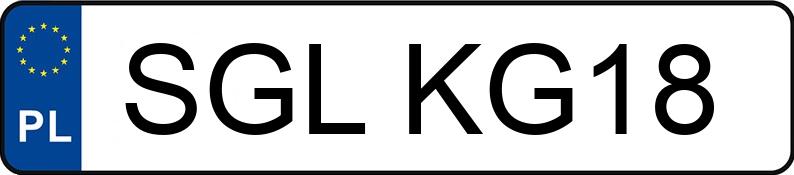 Numer rejestracyjny SGL KG18 posiada RENAULT LAGUNA - SGLKG18