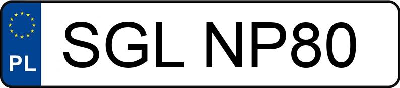 Numer rejestracyjny SGL NP80 posiada RENAULT TRAFIC - SGLNP80