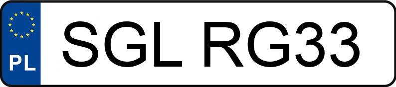 Numer rejestracyjny SGL RG33 posiada FORD KUGA - SGLRG33 Numer rejestracyjny SGL RG33 posiada FORD KUGA - SGLRG33