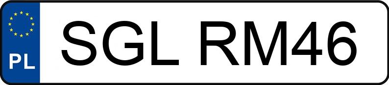Numer rejestracyjny SGL RM46 posiada AUDI A4 2.0 TDi MR`15 E6 B9 A4 2.0 TDi MR`15 E6 B9 - SGLRM46