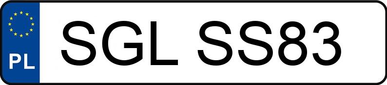 Numer rejestracyjny SGL SS83 posiada BMW 320i MR`04 E3 E90 320i MR`04 E3 E90 - SGLSS83