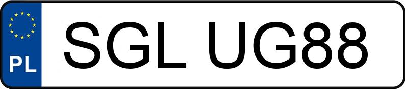 Numer rejestracyjny SGL UG88 posiada FORD KUGA - SGLUG88