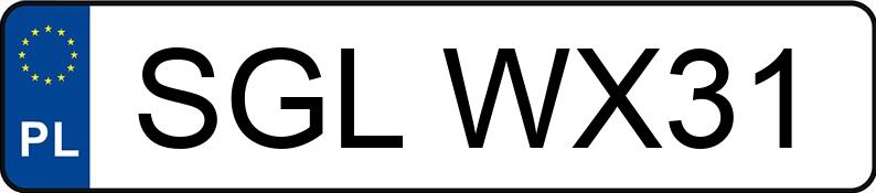 Numer rejestracyjny SGL WX31 posiada SEAT LEON - SGLWX31