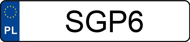 Numer rejestracyjny SGP 6 posiada DODGE CHARGER - SGP6 Numer rejestracyjny SGP 6 posiada DODGE CHARGER - SGP6