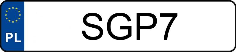 Registreringsnumret SGP 7 har DODGE Challenger MR`19 SXT Plus - SGP7